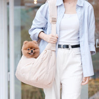 Cloud Crossbody Pet Carrier, Latte