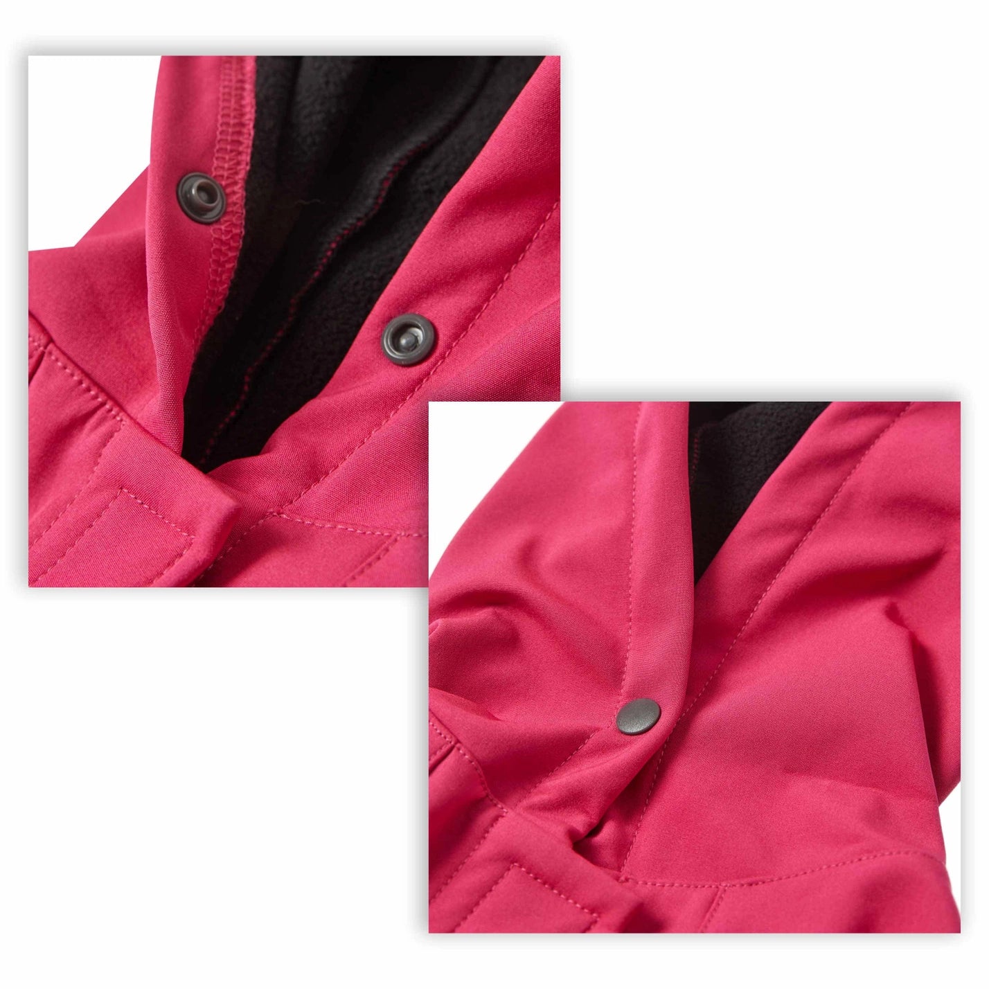 Waterproof Softshell Rain Coat, Deep Pink