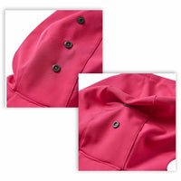 Waterproof Softshell Rain Coat, Deep Pink