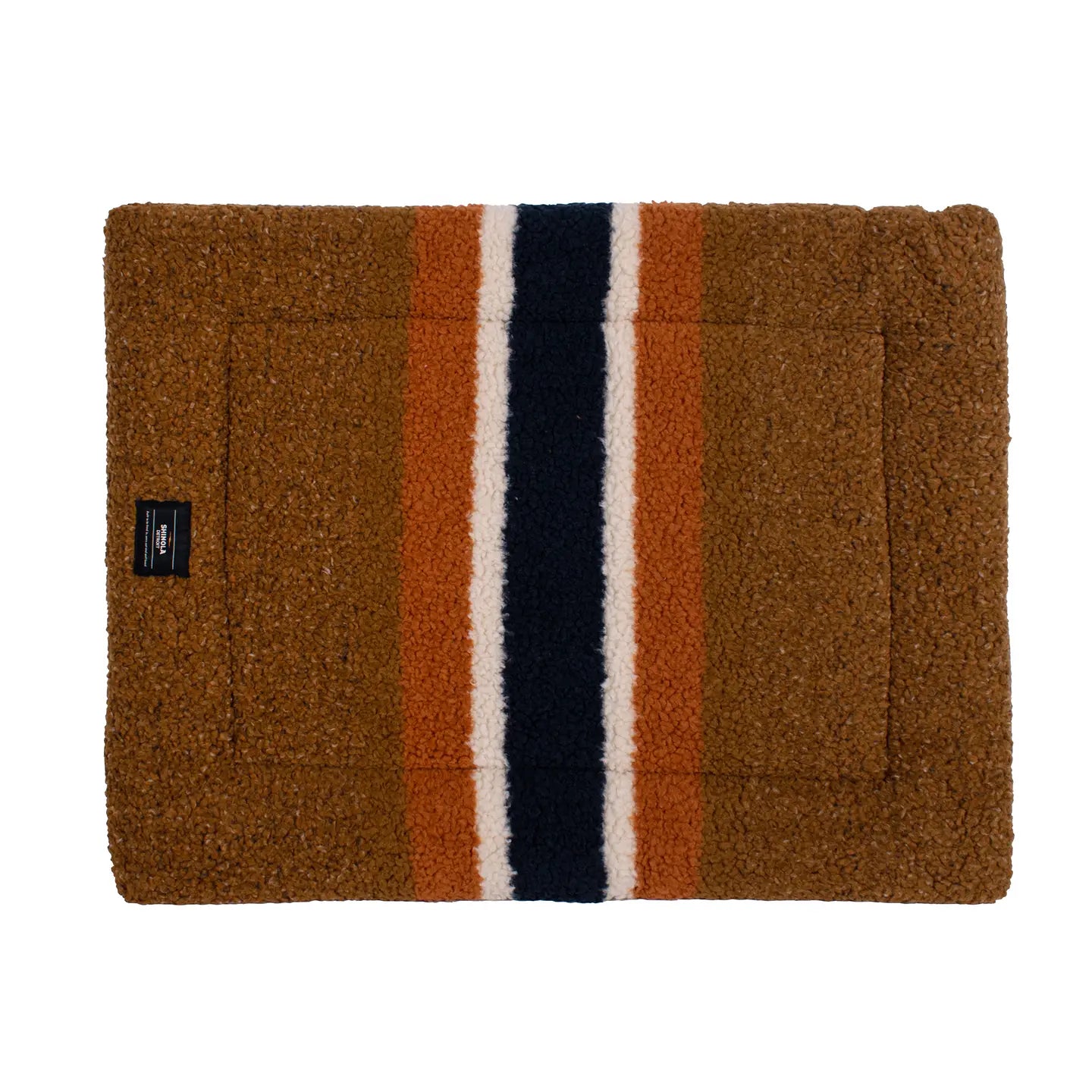 Shinola Pet Brown Rectangular Cushion Dog Bed