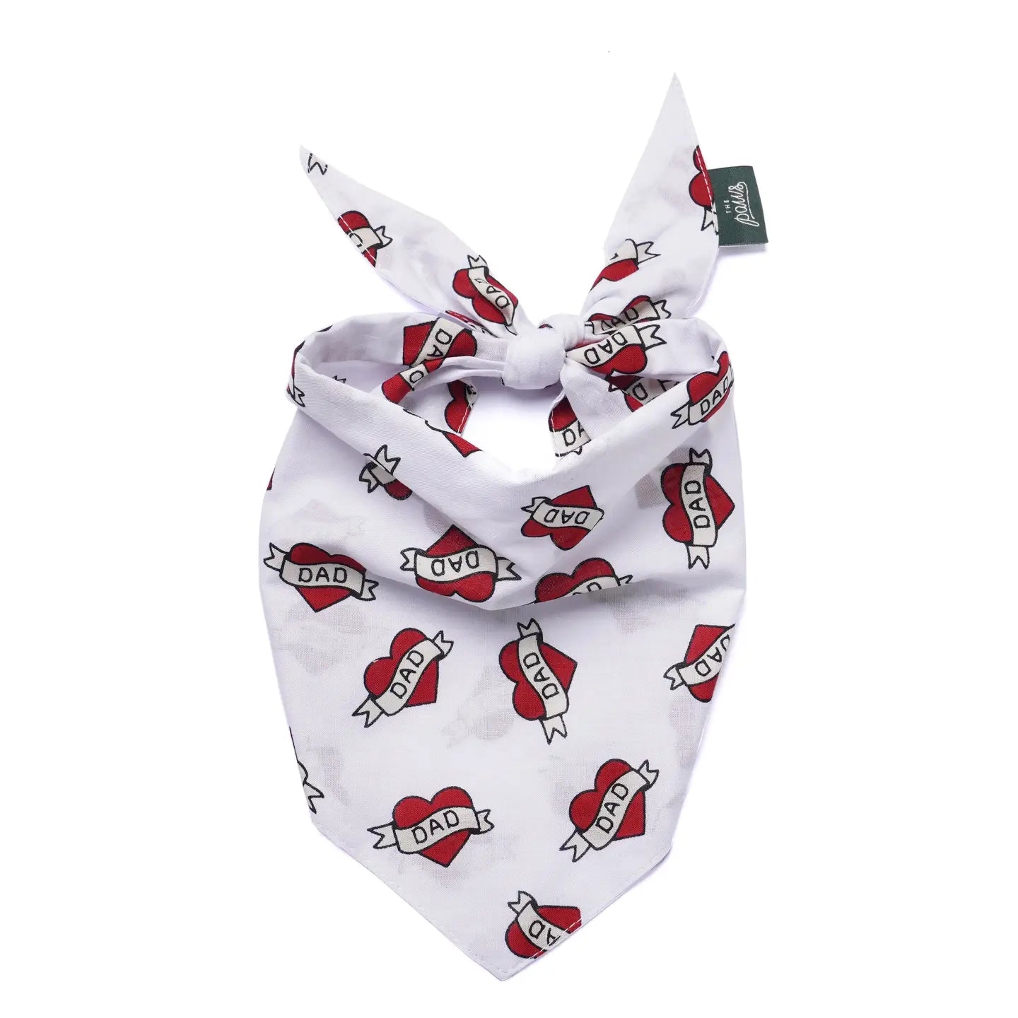 Love Dog Dad Bandana, 3 Sizes