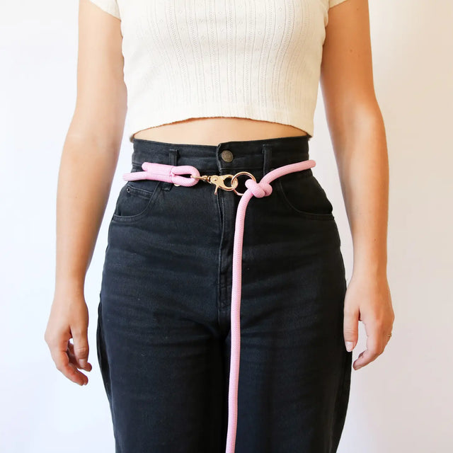 Baby Pink Hands Free Adjustable Leash