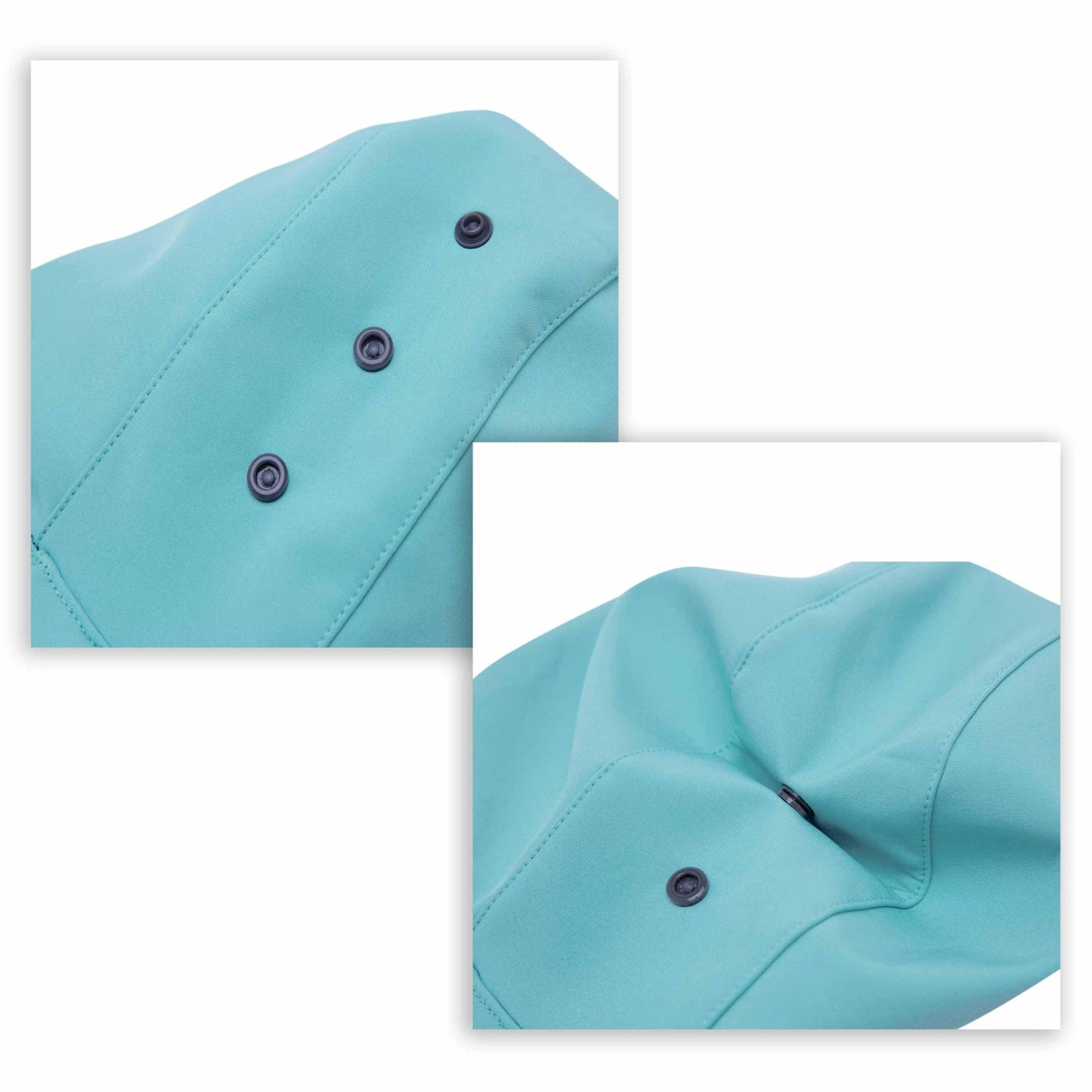 Waterproof Softshell Rain Coat, Aqua