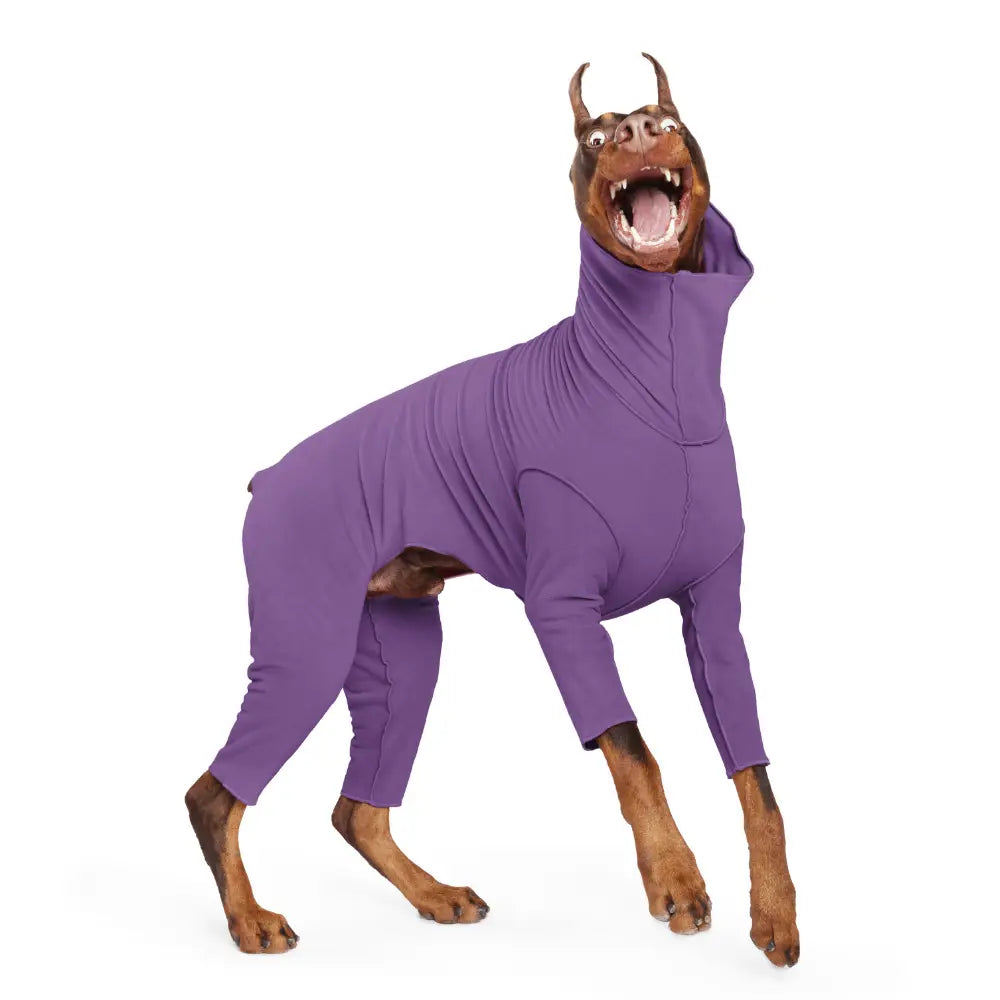 Stretch Fleece Onesie Suit - Purple