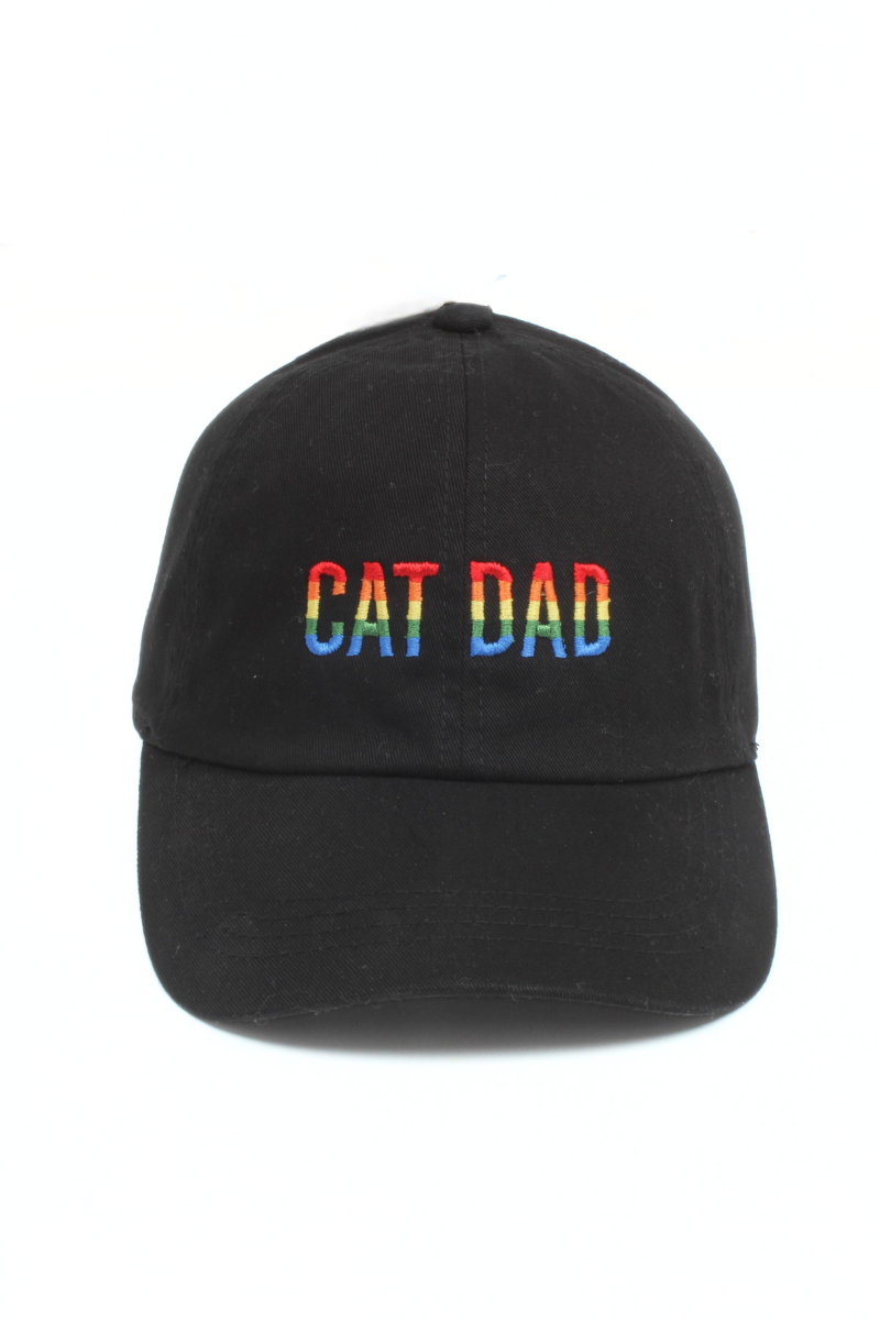 CAT DAD Embroidered Baseball Cap