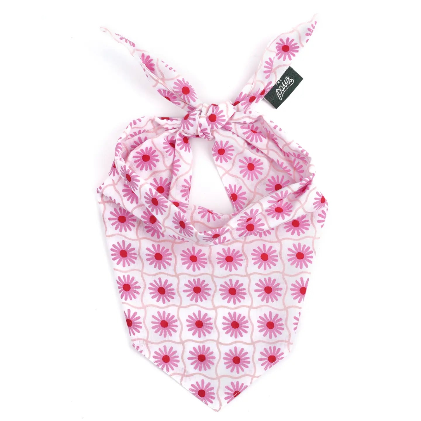 Pink Poppy Bandana, 3 Sizes