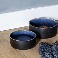 Ceramic Dog Bowl Manta Blue