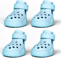 Blue Silicone Hot Pavement Dog Shoes
