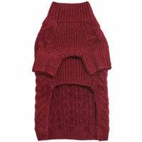 Fuzzy Textured Knit Sweater, Burgundy Red
