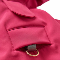 Waterproof Softshell Rain Coat, Deep Pink