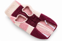 Pink Block Sherpa Vest