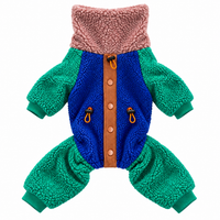 Colorblock Sherpa Onesie - Blue
