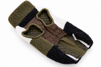 Green Block Sherpa Vest