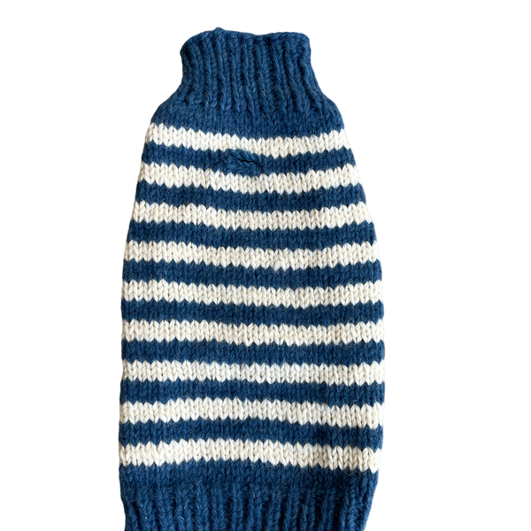 Blue Stripe Wool Sweater