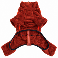 Cozy Stretch Fleece Onesie Rust Orange