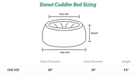 Donut Cuddler Bed, Ash Grey