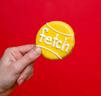 Fetch Tennis Ball Dog Cookie