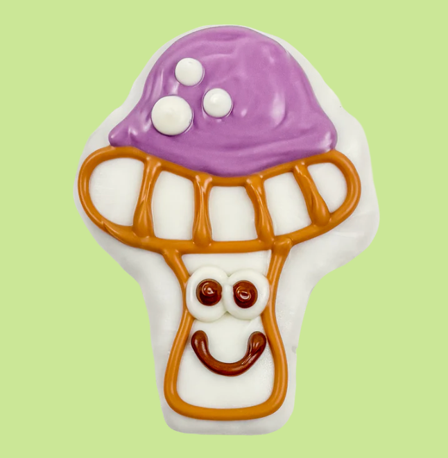Magic Mushroom Dog Cookie