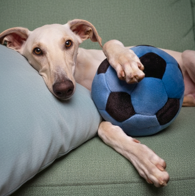 Blue Soccer Ball