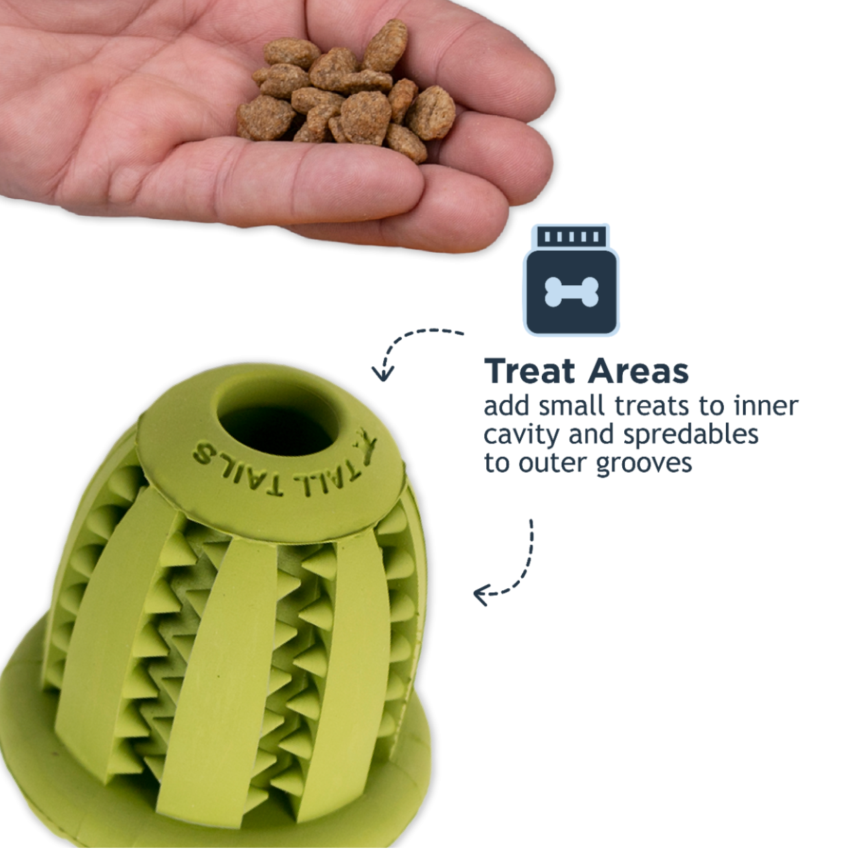 Acorn Rubber Toy, 3 inches