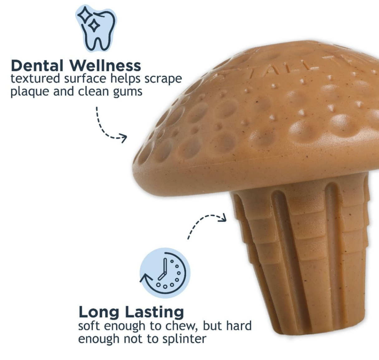 Shroom Nylon Chew Toy, 5 inches