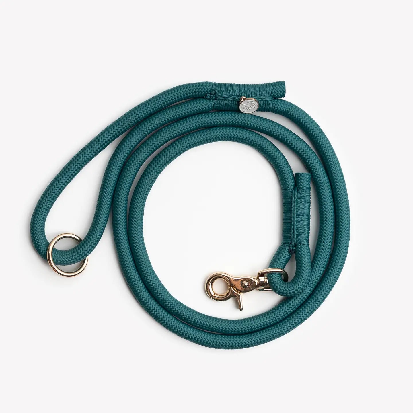Furlou Blue Braided Rope Leash, 5ft