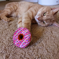 Strawberry Donut Cat Toy