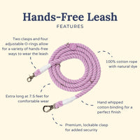 Lucy Bouquet Hands Free Rope Leash