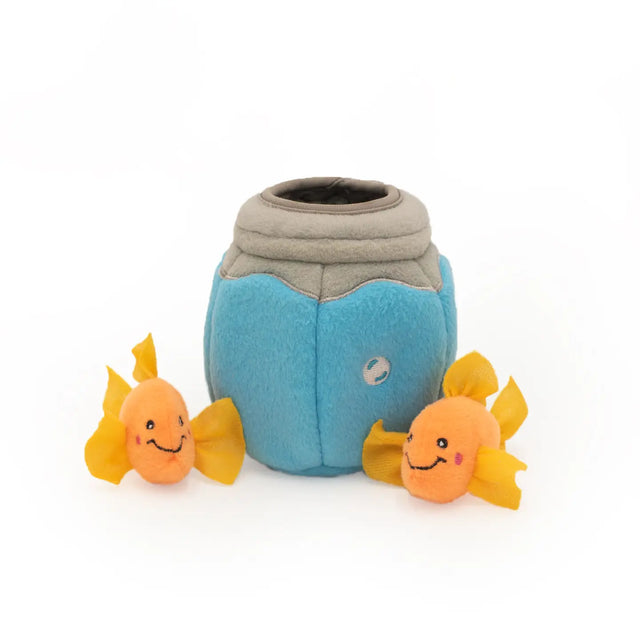 Fish in a Bow Burrow Cat Toy