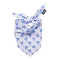 Blue Hearts Bandana, 3 Sizes
