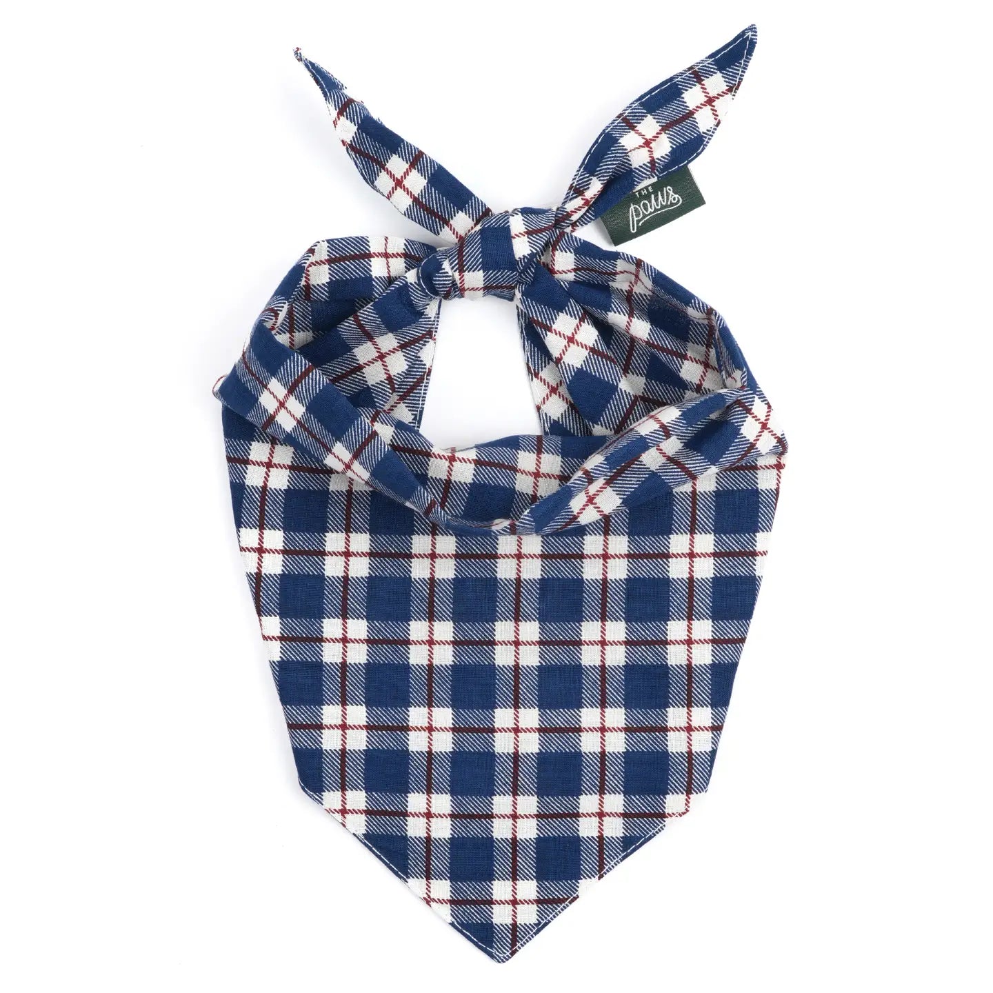 Blue Plaid Bandana, 3 Sizes