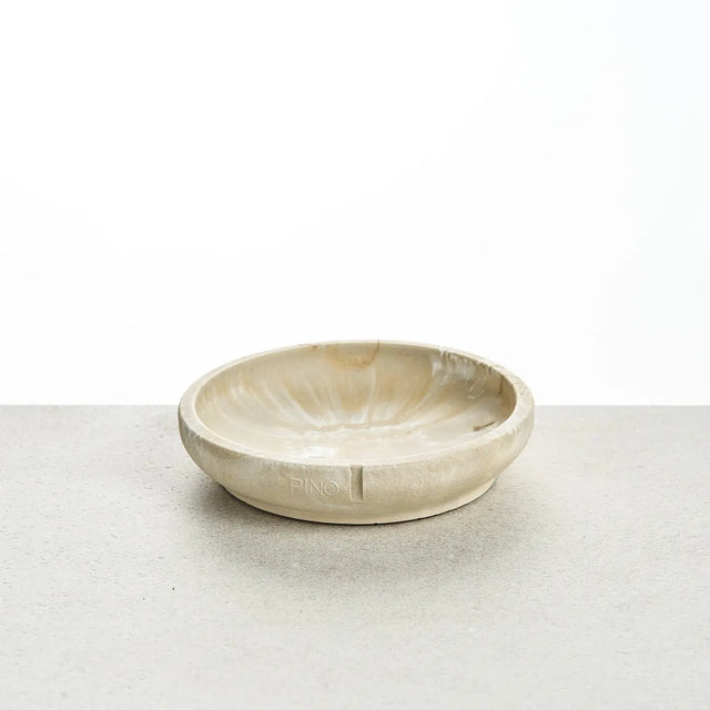 Marble Dog Bowl in Owl Greige