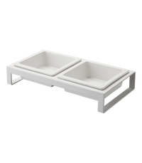 White Tower Pet Food Bowl, Short