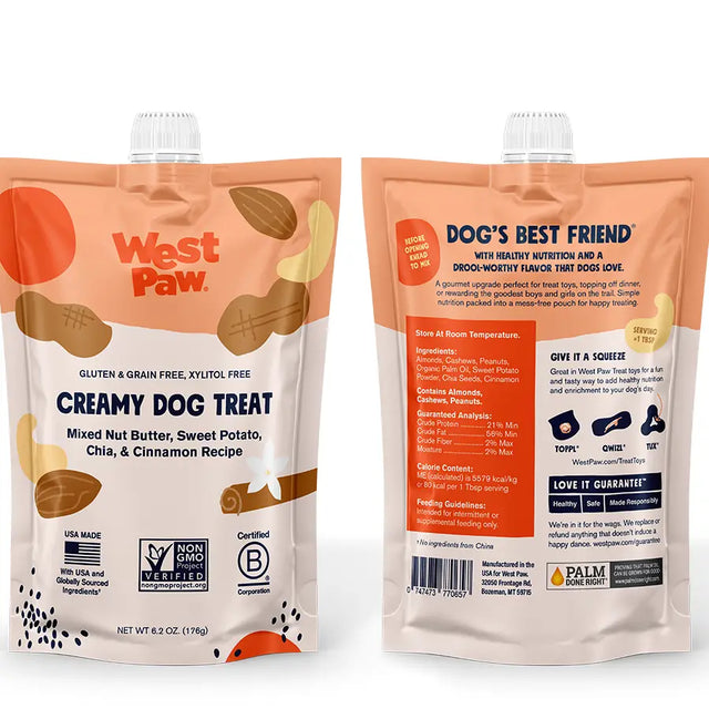 Creamy Nut Butter, Sweet Potato & Chia Seed Treat