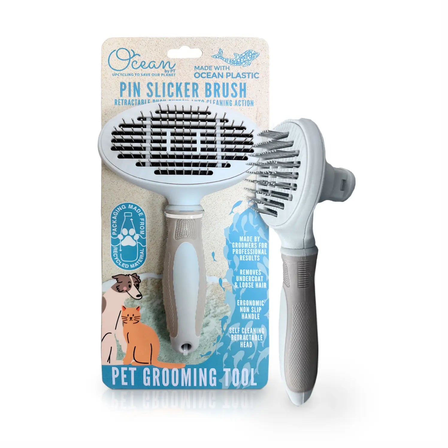 Pin Slicker Grooming Brush
