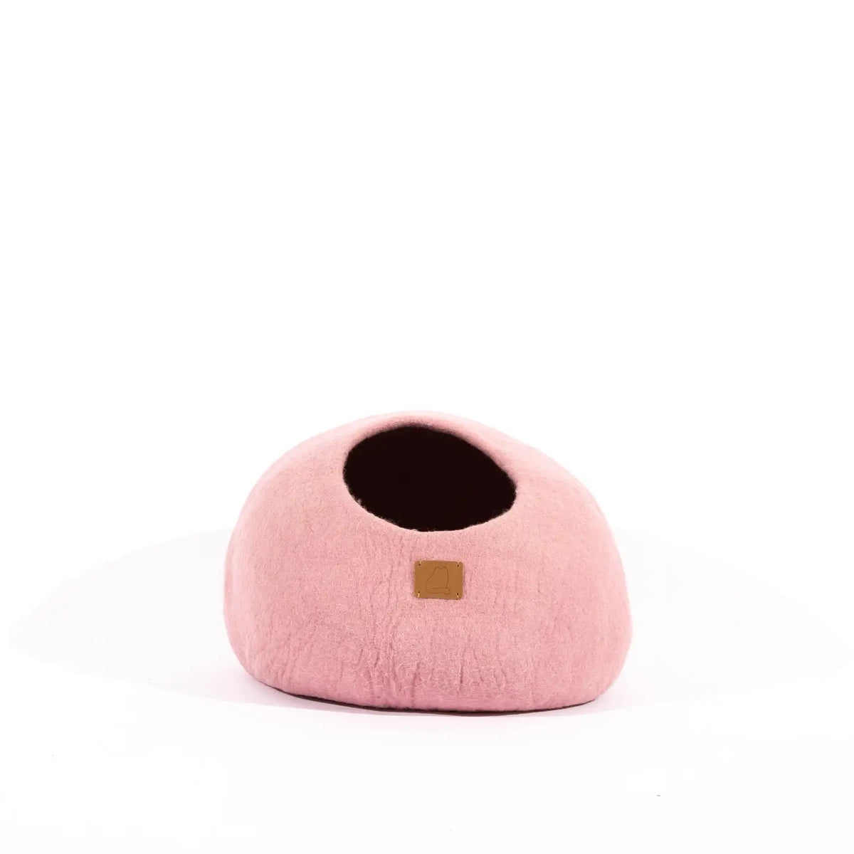Felted Wool Cat Cave Bed - Pink