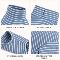 Striped Spring Onesie, Blue