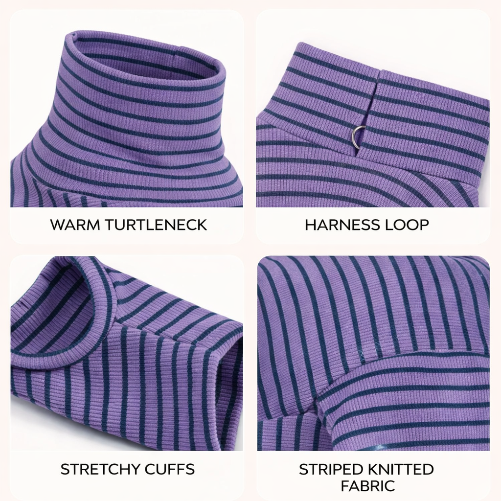 Striped Spring Onesie, Purple