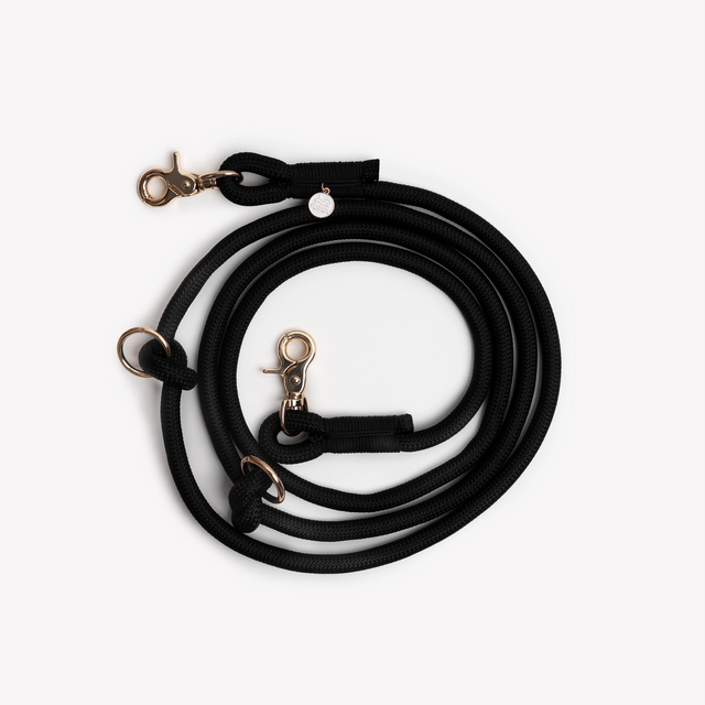 Furlou Black Hands Free Adjustable Leash