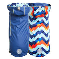 Reversible Elasto-Fit Raincoat - Blue