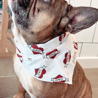Love Dog Dad Bandana, 3 Sizes