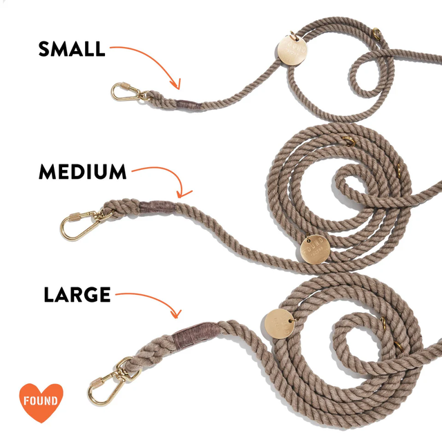 Found Hands Free Adjustable Rope Leash | The Radish