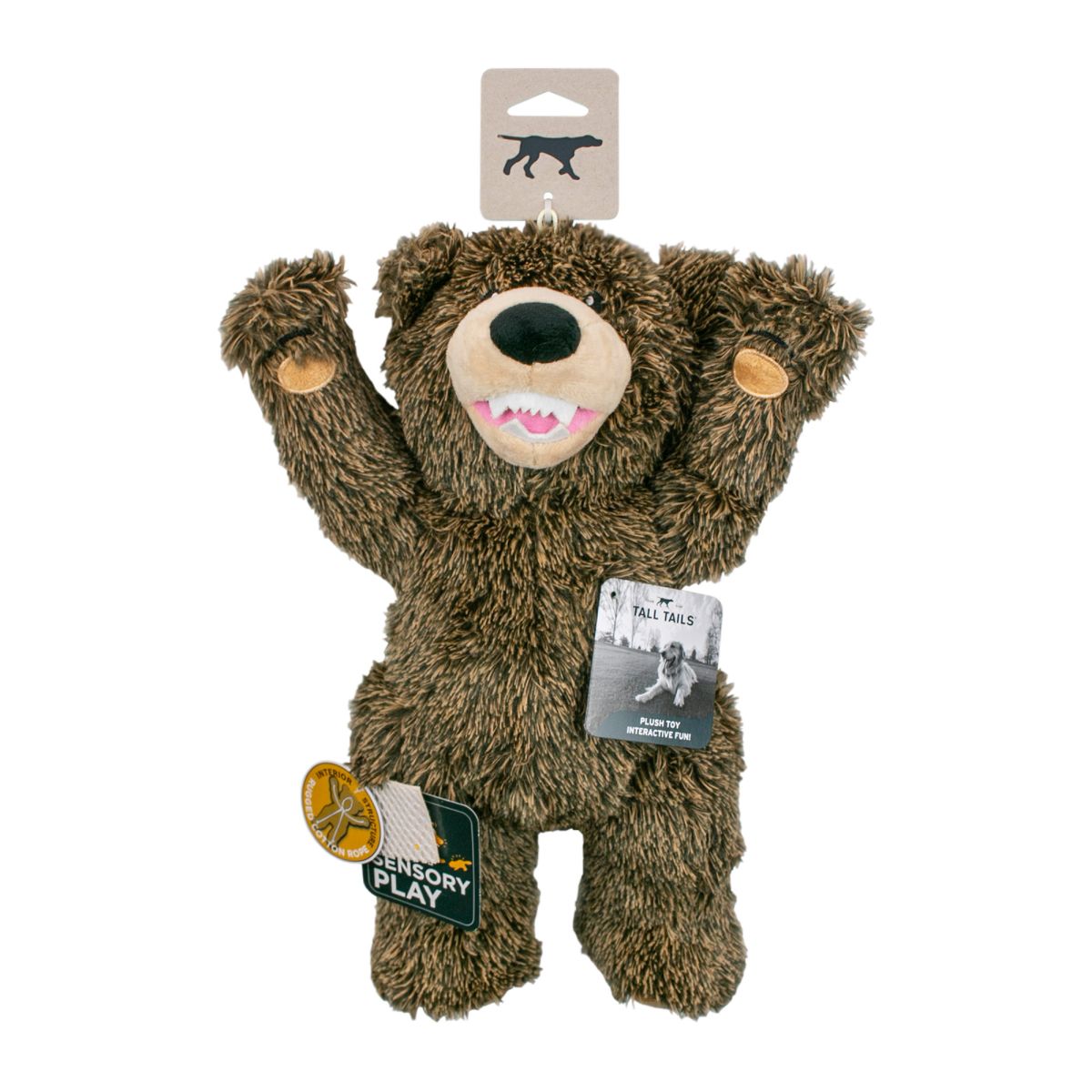 Grizzly Bear Plush Rope Toy