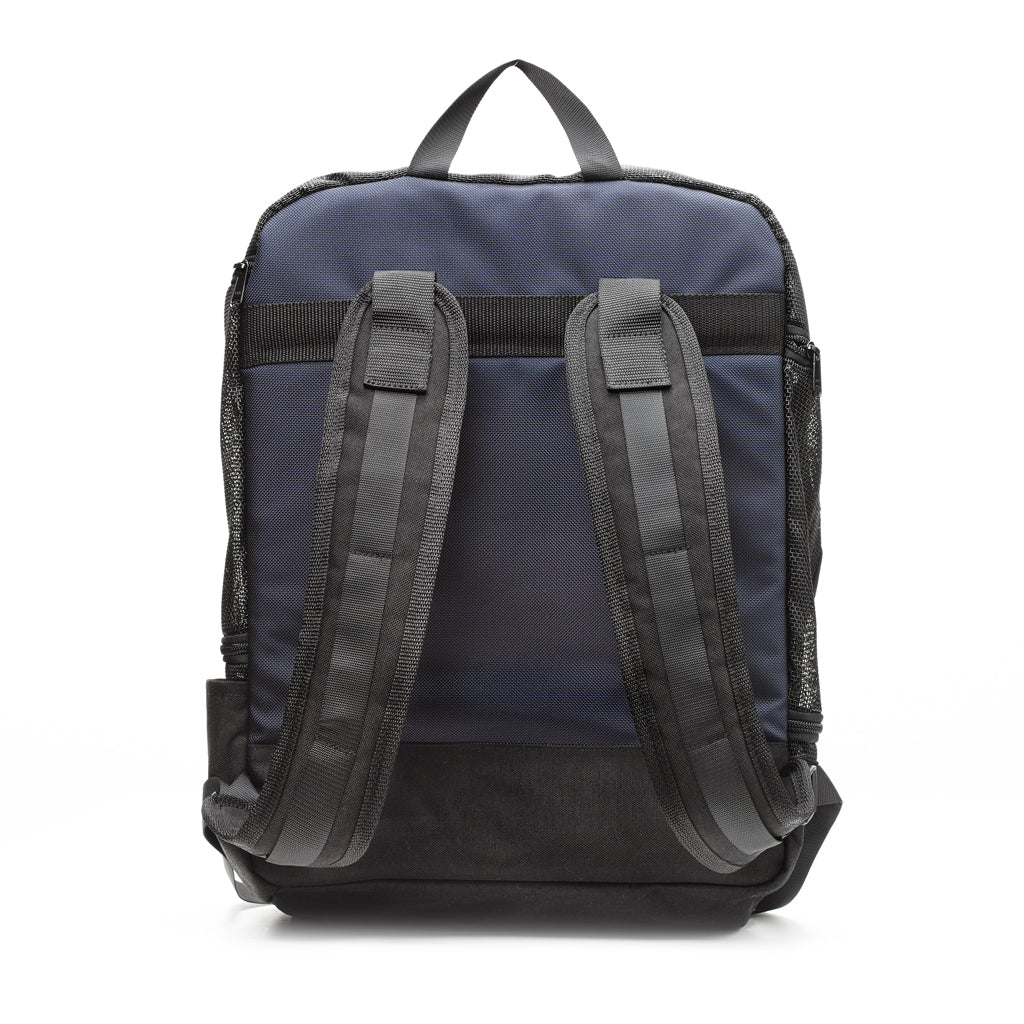 Navy Nylon Canvas Backpack