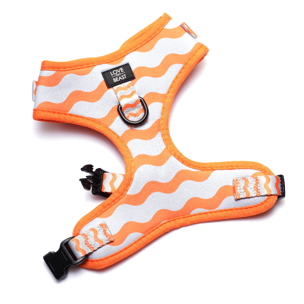 Wavy Baby Harness Orange LoveThyBeast