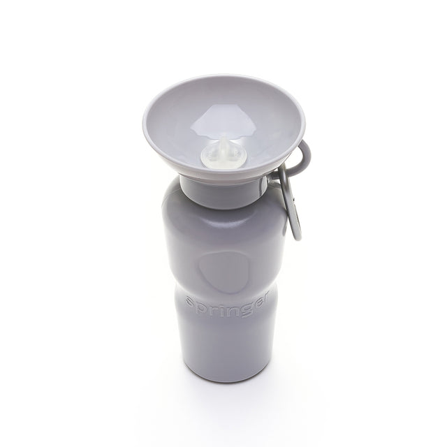 Gray Squeeze-able Water Bottle, 22oz