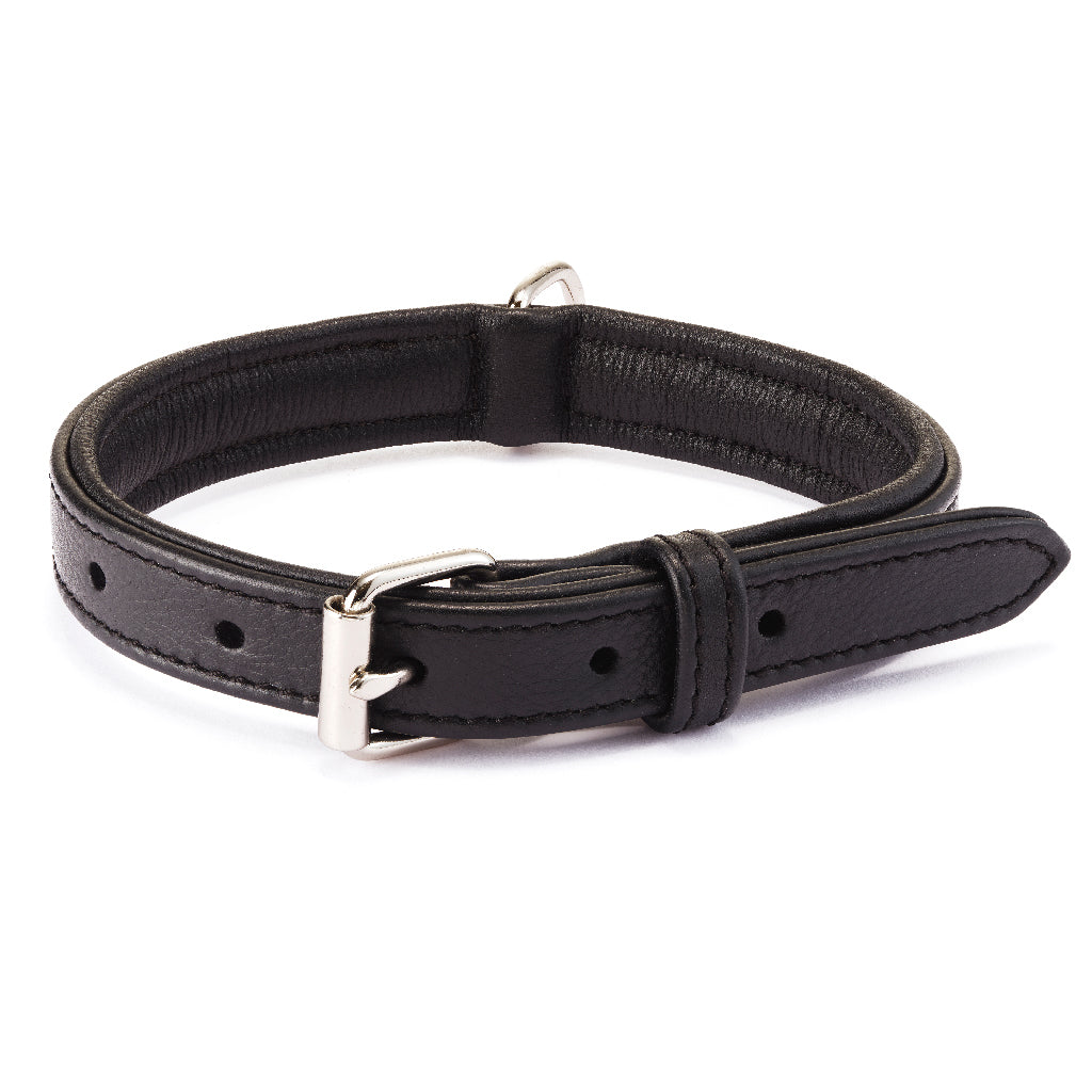 Black Leather Collar
