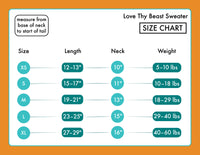 Cable Knit Sweater - Orange