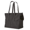 black canvas dog tote bag for subway commute 