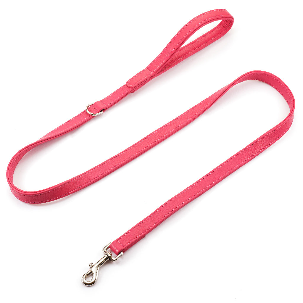 Pink Leather Leash